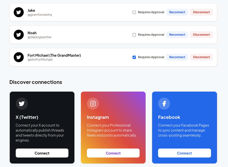 Unlimited Social Accounts